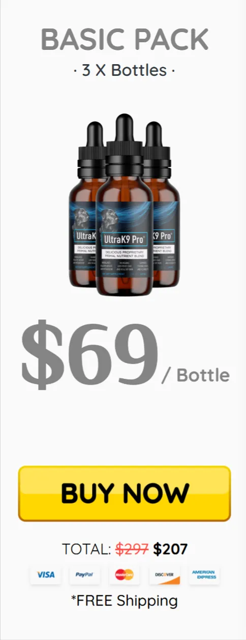 UltraK9 Pro one bottle