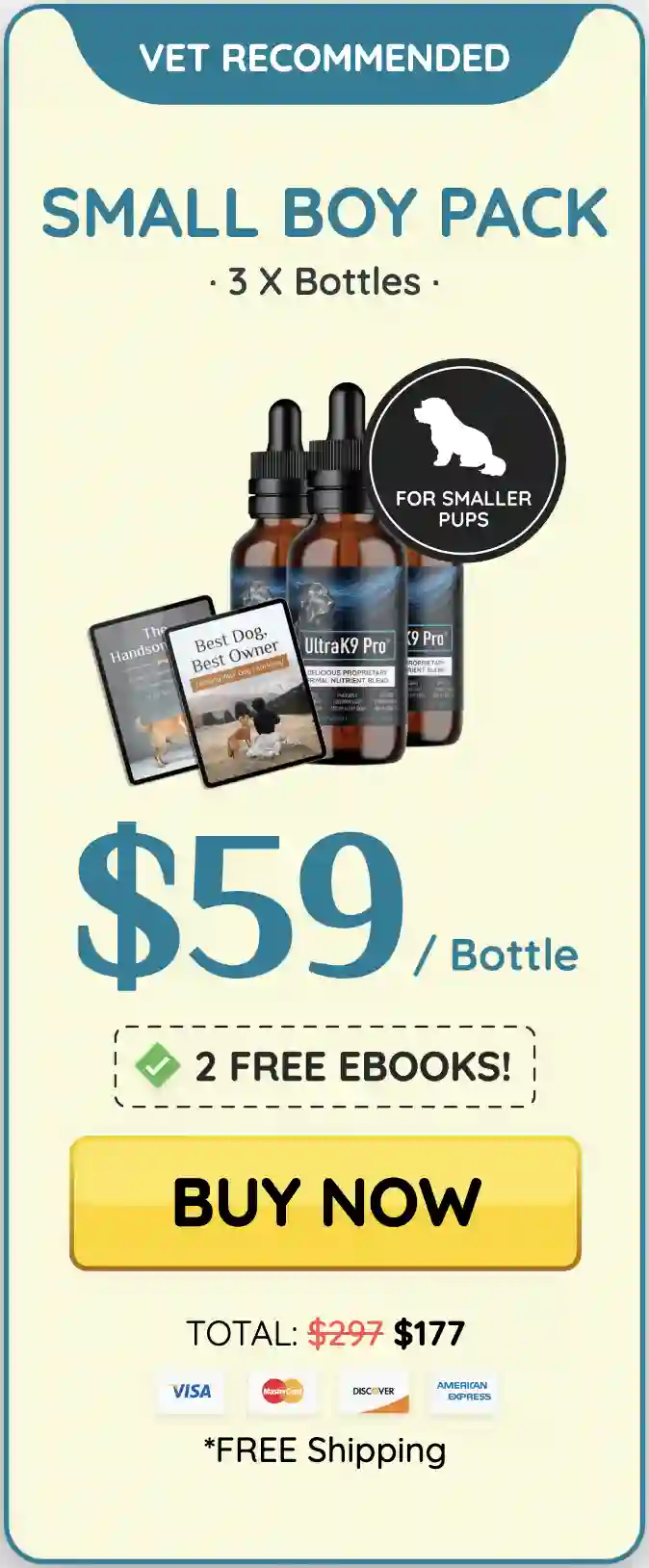 UltraK9 Pro three bottles order