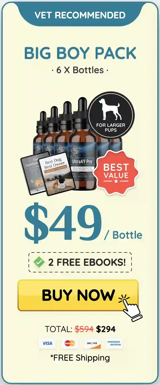 UltraK9 Pro 6 bottles